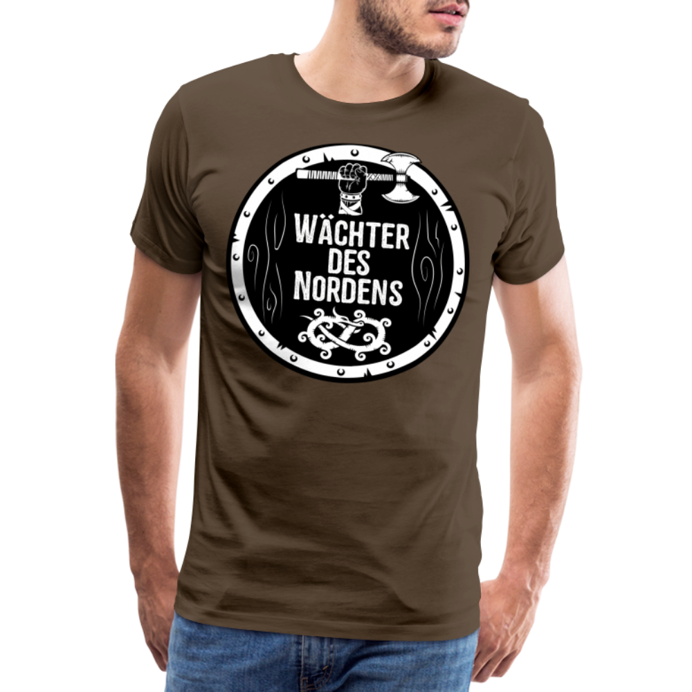 Männer Premium T-Shirt - Wächter des Nordens - Edelbraun