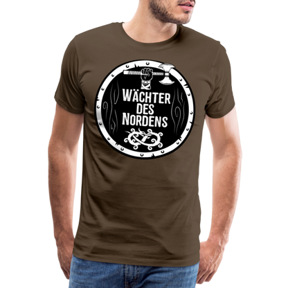 Männer Premium T-Shirt - Wächter des Nordens - Edelbraun