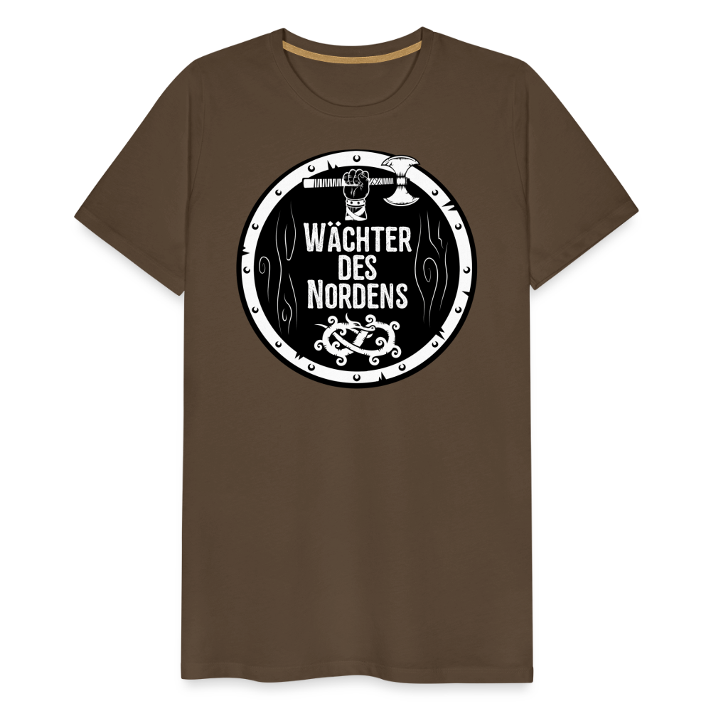 Männer Premium T-Shirt - Wächter des Nordens - Edelbraun