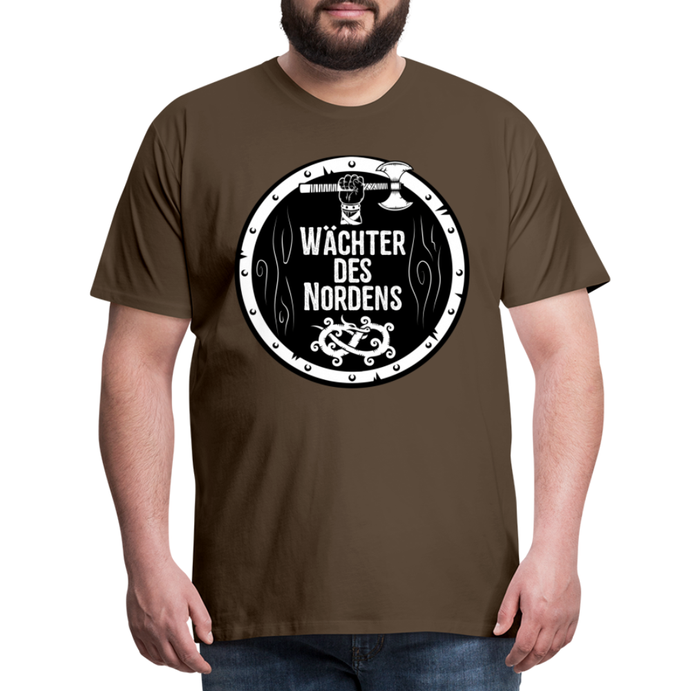 Männer Premium T-Shirt - Wächter des Nordens - Edelbraun