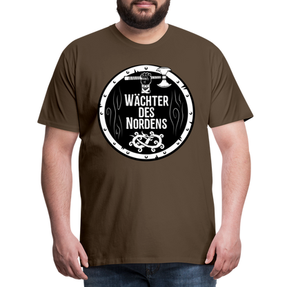 Männer Premium T-Shirt - Wächter des Nordens - Edelbraun