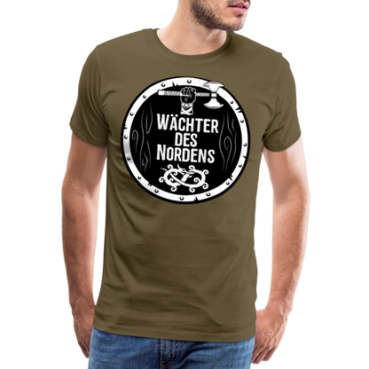 Männer Premium T-Shirt - Wächter des Nordens - Khaki