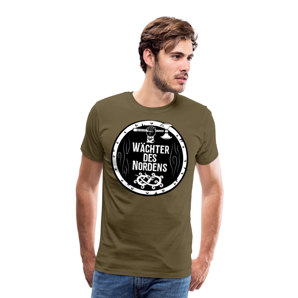 Männer Premium T-Shirt - Wächter des Nordens - Khaki