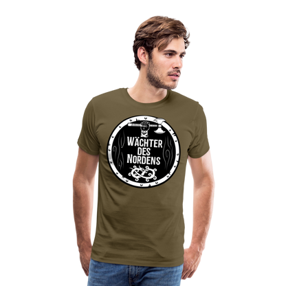 Männer Premium T-Shirt - Wächter des Nordens - Khaki