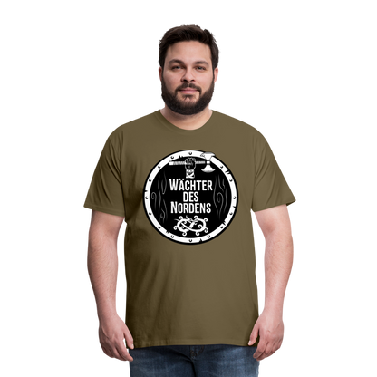 Männer Premium T-Shirt - Wächter des Nordens - Khaki