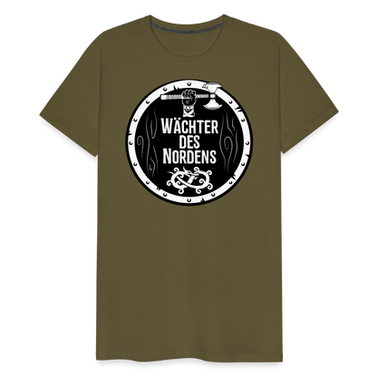 Männer Premium T-Shirt - Wächter des Nordens - Khaki