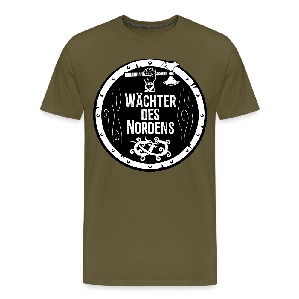 Männer Premium T-Shirt - Wächter des Nordens - Khaki