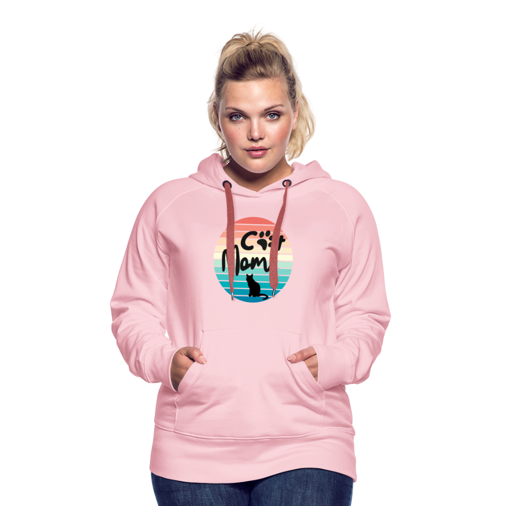 Frauen Premium Hoodie - Cat Mom - Kristallrosa