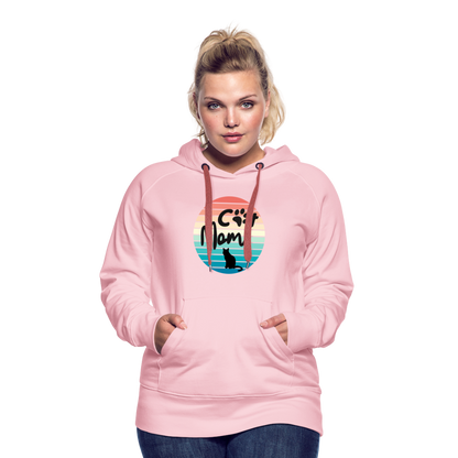 Frauen Premium Hoodie - Cat Mom - Kristallrosa