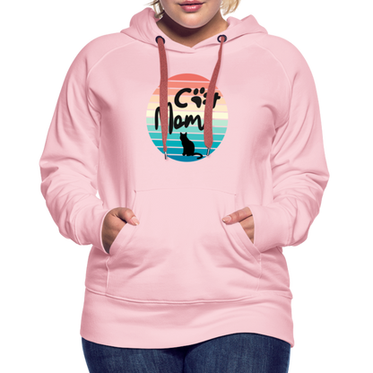 Frauen Premium Hoodie - Cat Mom - Kristallrosa