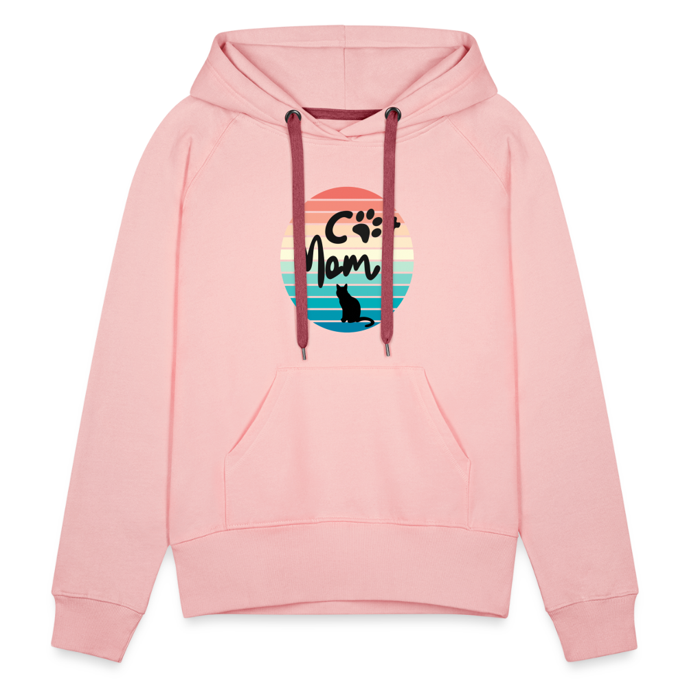 Frauen Premium Hoodie - Cat Mom - Kristallrosa