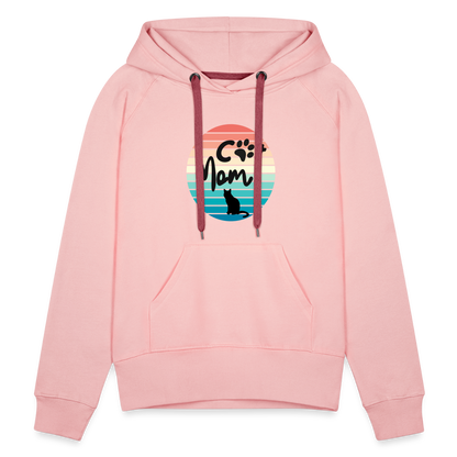 Frauen Premium Hoodie - Cat Mom - Kristallrosa