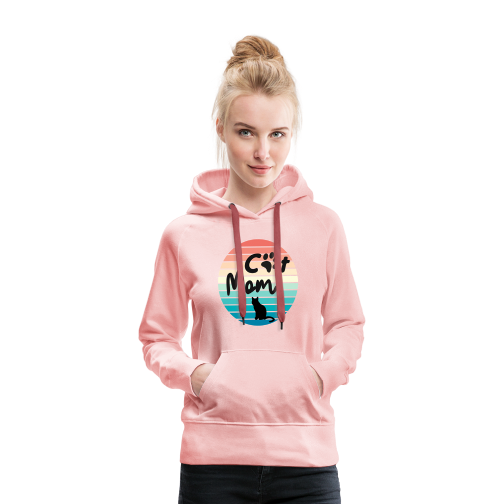 Frauen Premium Hoodie - Cat Mom - Kristallrosa