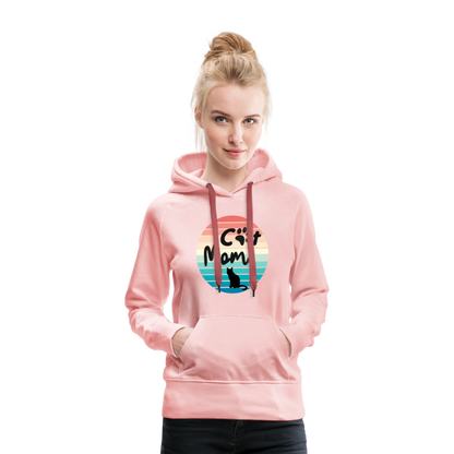 Frauen Premium Hoodie - Cat Mom - Kristallrosa