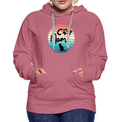 Frauen Premium Hoodie - Cat Mom - Malve