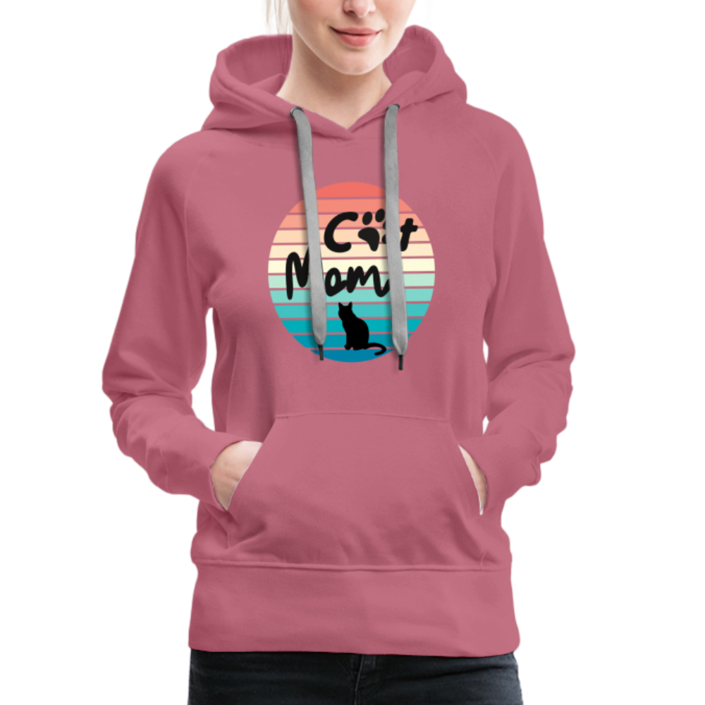 Frauen Premium Hoodie - Cat Mom - Malve