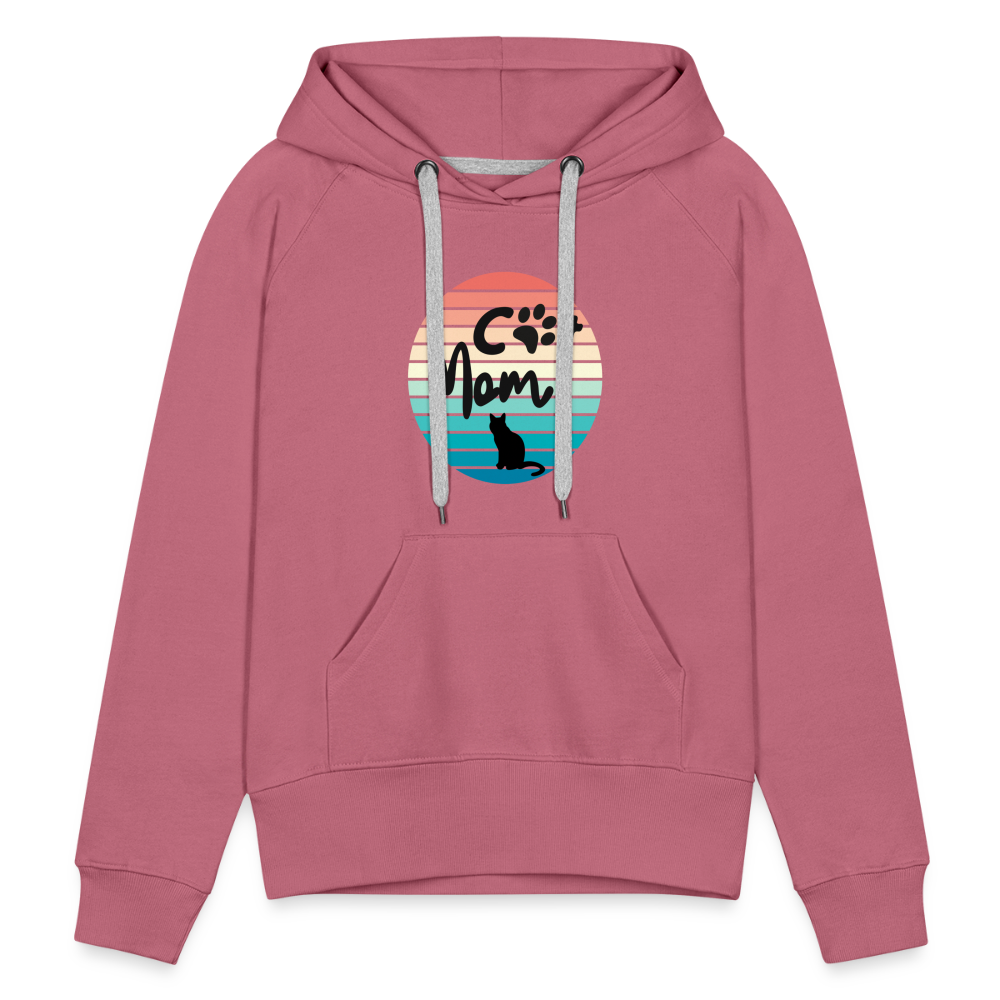 Frauen Premium Hoodie - Cat Mom - Malve