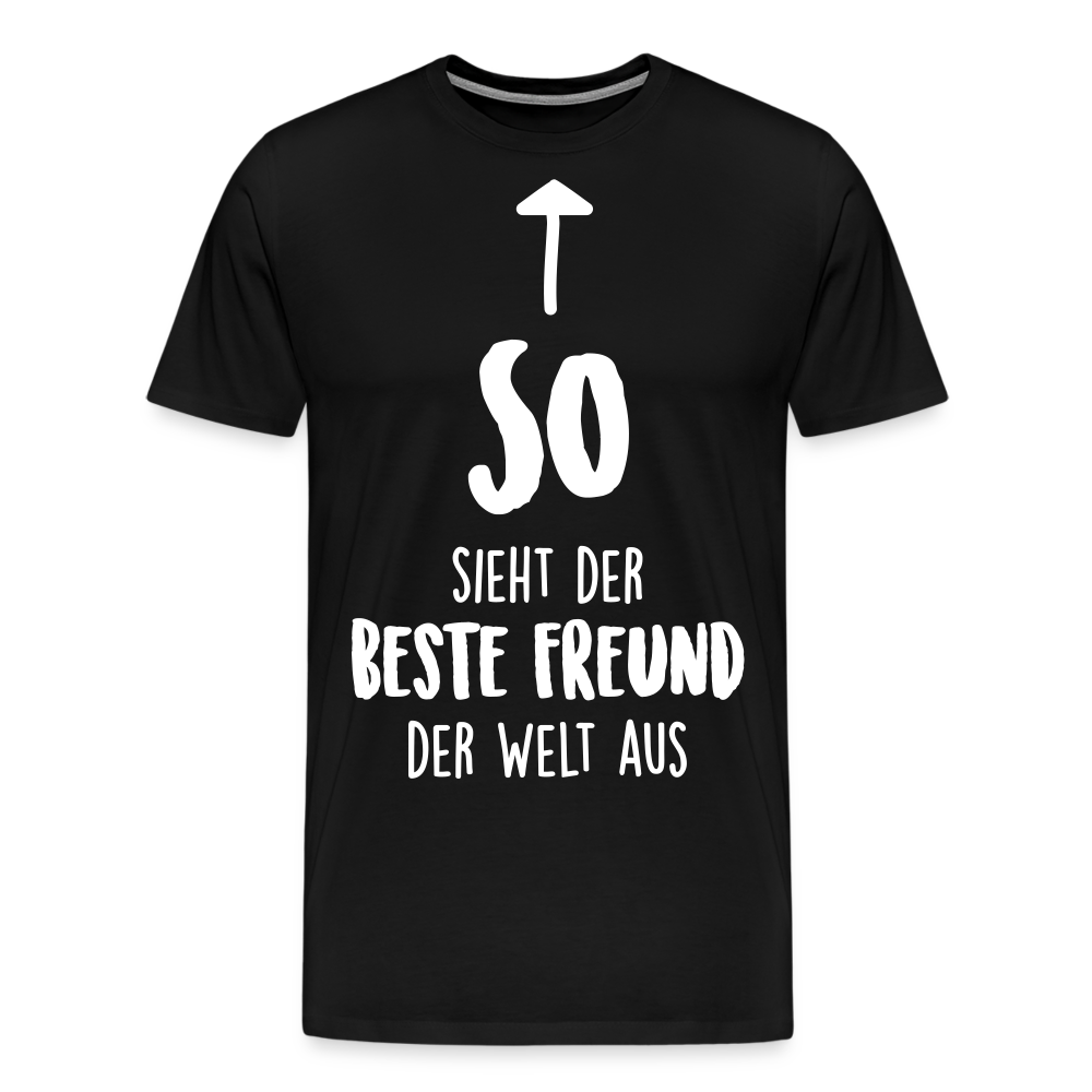 Männer Premium T-Shirt - Beste Freund Spruch - Schwarz