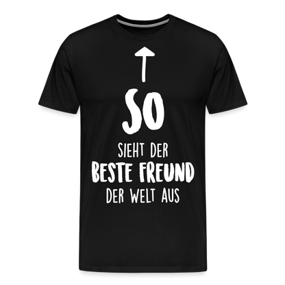 Männer Premium T-Shirt - Beste Freund Spruch - Schwarz