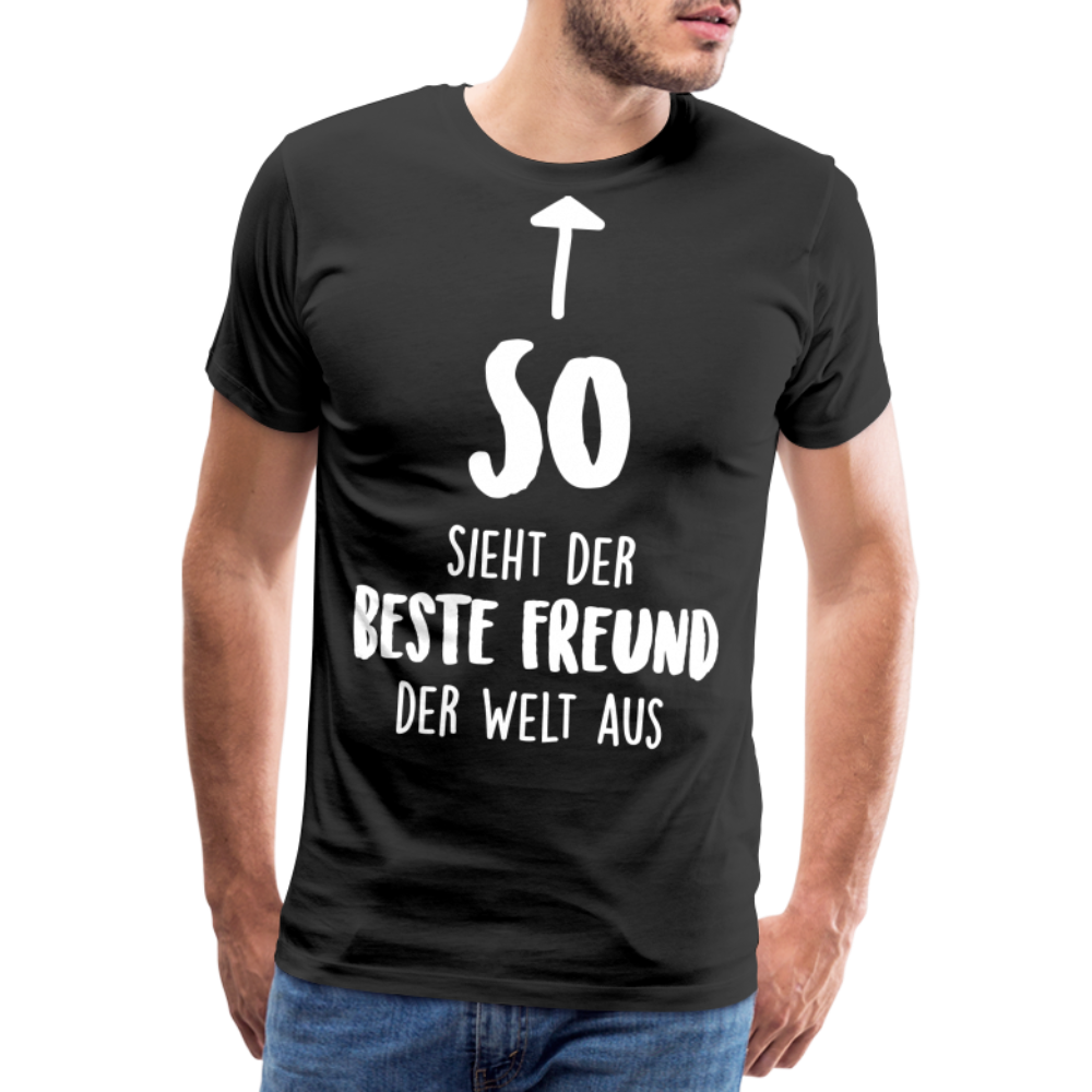 Männer Premium T-Shirt - Beste Freund Spruch - Schwarz