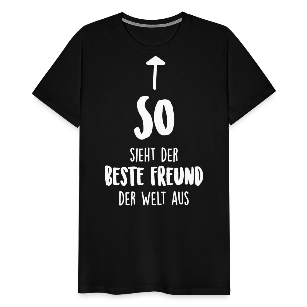 Männer Premium T-Shirt - Beste Freund Spruch - Schwarz