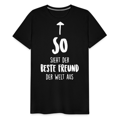 Männer Premium T-Shirt - Beste Freund Spruch - Schwarz