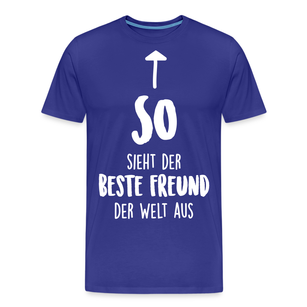 Männer Premium T-Shirt - Beste Freund Spruch - Königsblau