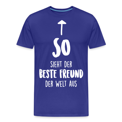 Männer Premium T-Shirt - Beste Freund Spruch - Königsblau