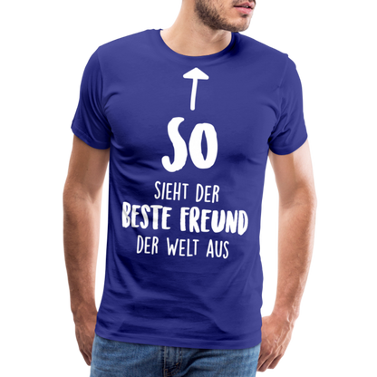 Männer Premium T-Shirt - Beste Freund Spruch - Königsblau