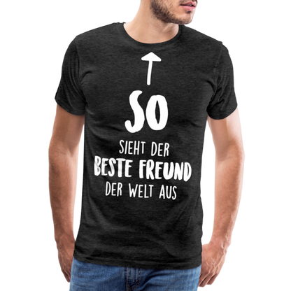 Männer Premium T-Shirt - Beste Freund Spruch - Anthrazit