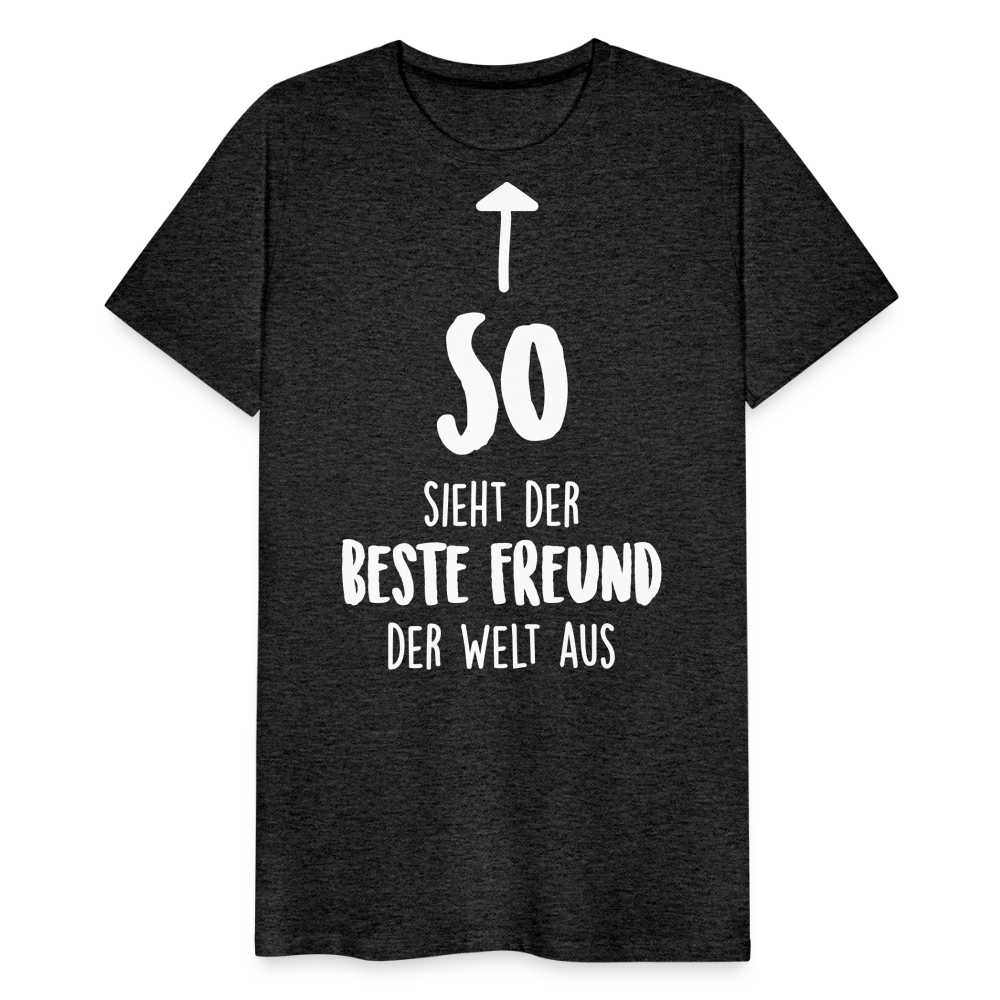 Männer Premium T-Shirt - Beste Freund Spruch - Anthrazit