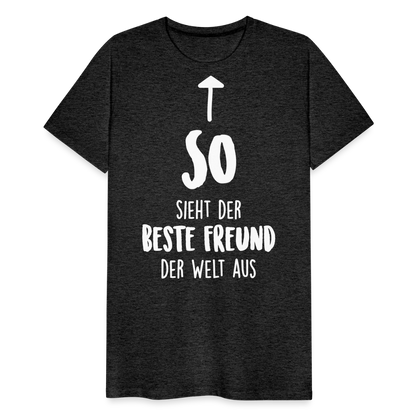 Männer Premium T-Shirt - Beste Freund Spruch - Anthrazit