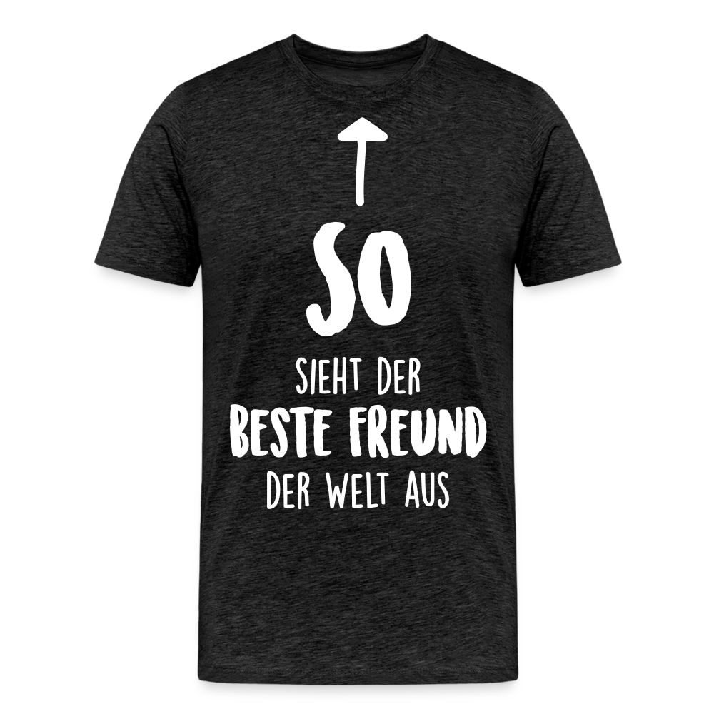 Männer Premium T-Shirt - Beste Freund Spruch - Anthrazit