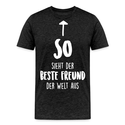 Männer Premium T-Shirt - Beste Freund Spruch - Anthrazit