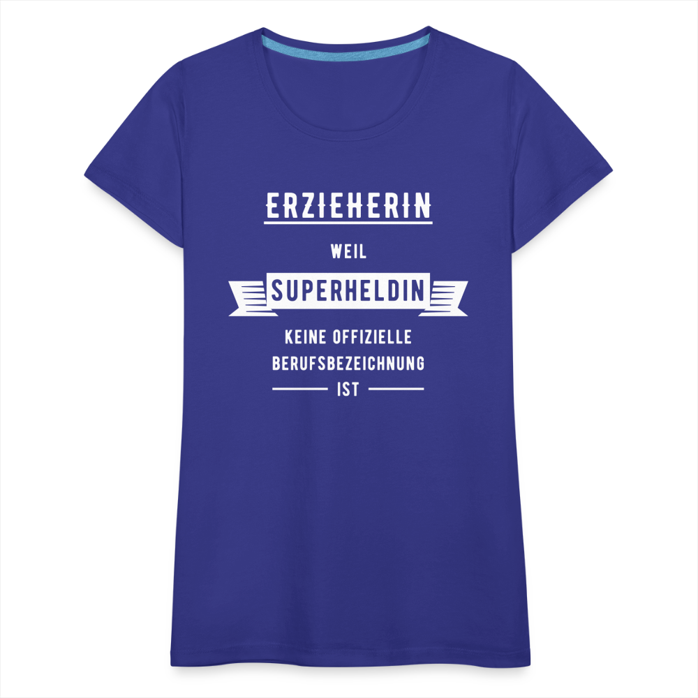 Frauen Premium T-Shirt - Superheldin - Königsblau