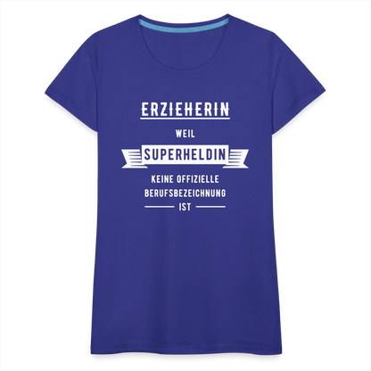 Frauen Premium T-Shirt - Superheldin - Königsblau