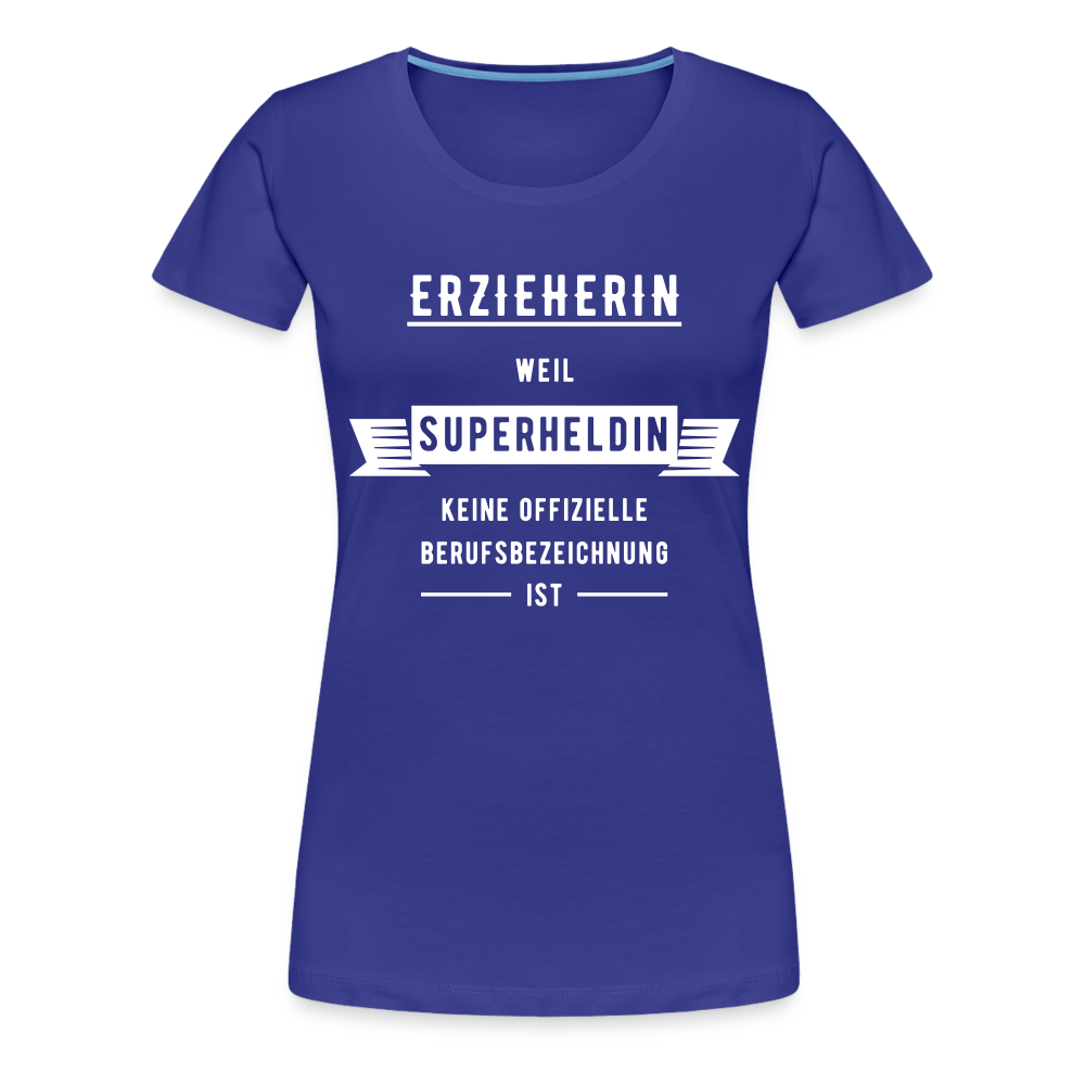 Frauen Premium T-Shirt - Superheldin - Königsblau