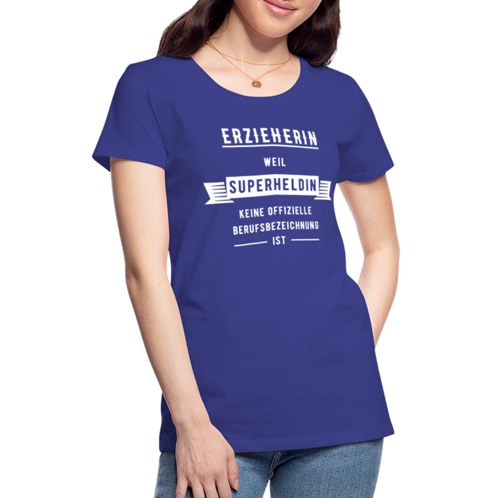 Frauen Premium T-Shirt - Superheldin - Königsblau