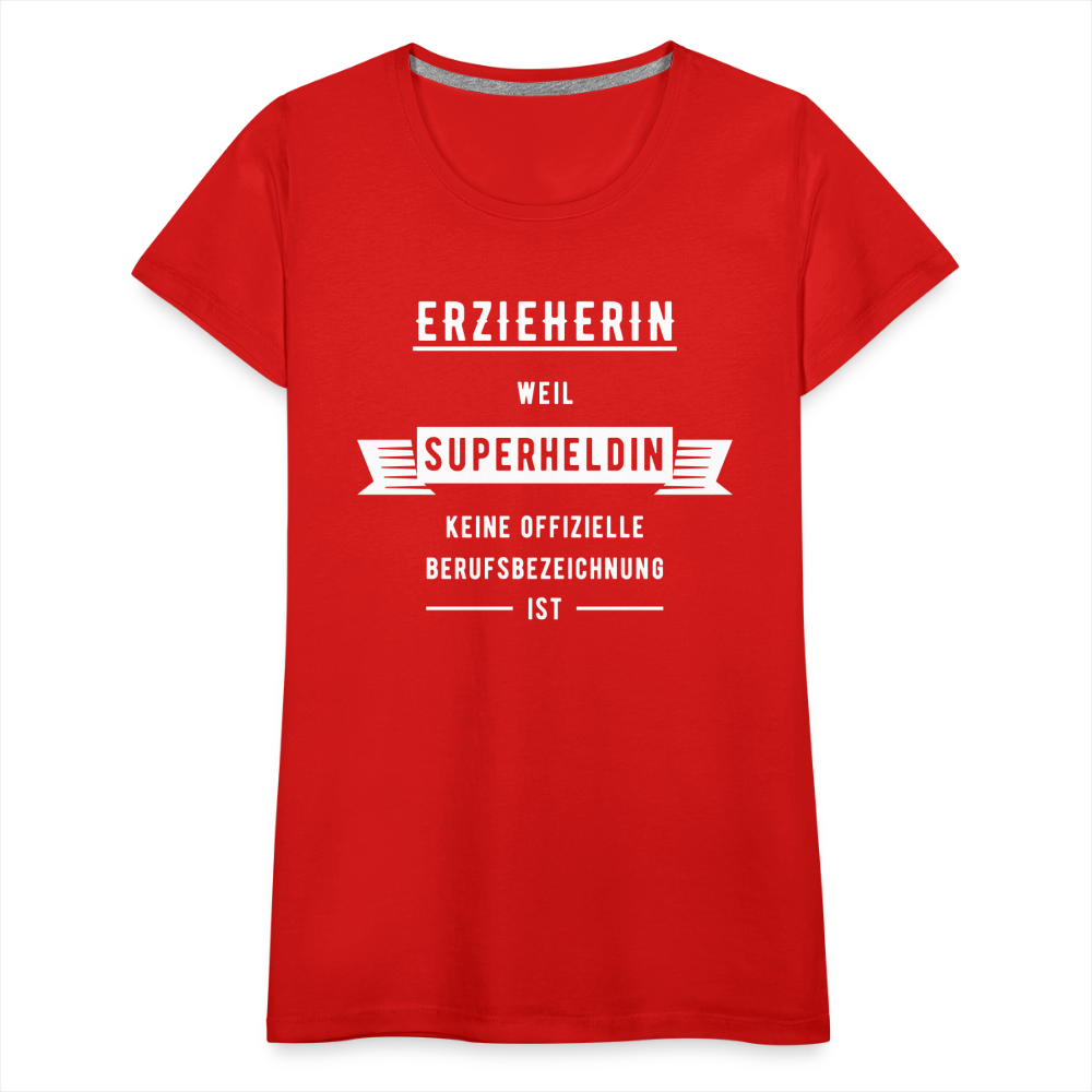 Frauen Premium T-Shirt - Superheldin - Rot