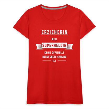 Frauen Premium T-Shirt - Superheldin - Rot