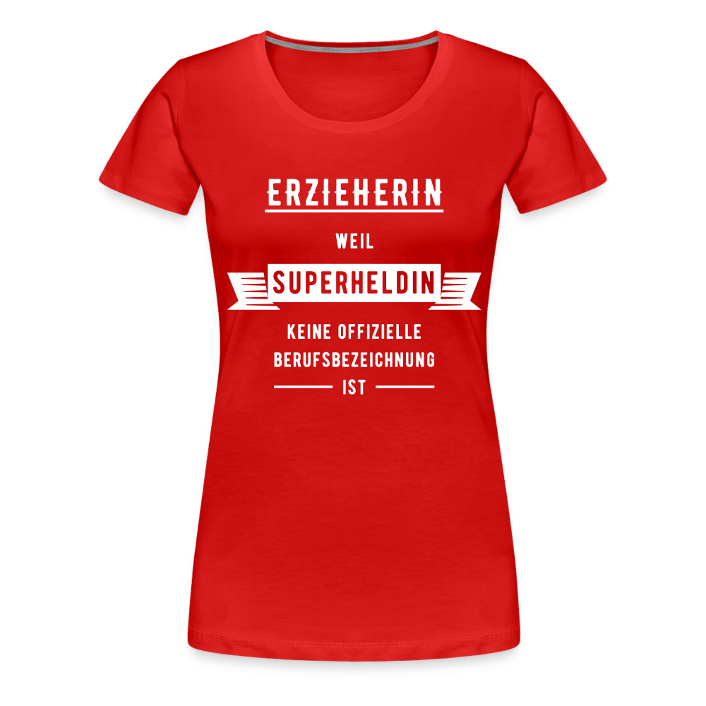 Frauen Premium T-Shirt - Superheldin - Rot