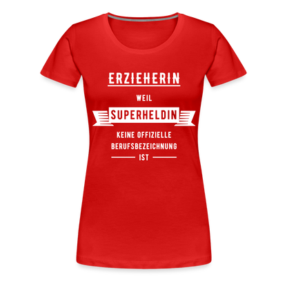 Frauen Premium T-Shirt - Superheldin - Rot