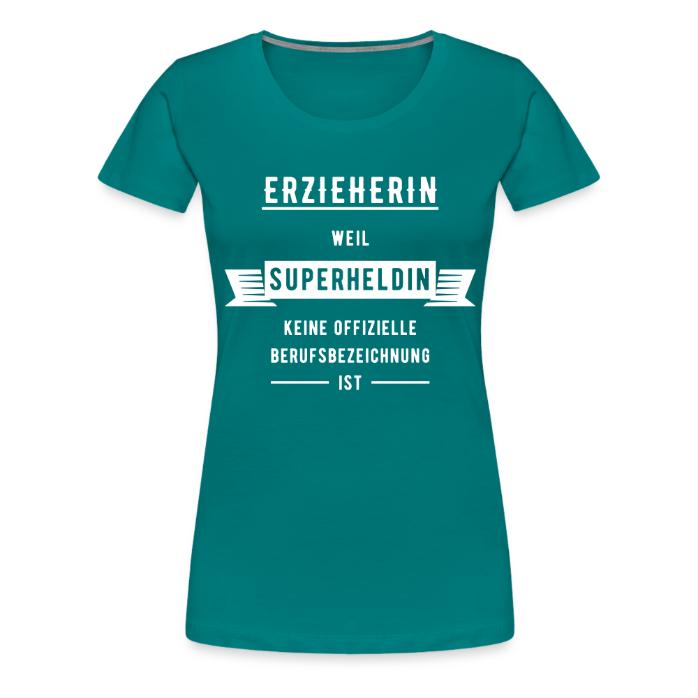 Frauen Premium T-Shirt - Superheldin - Divablau