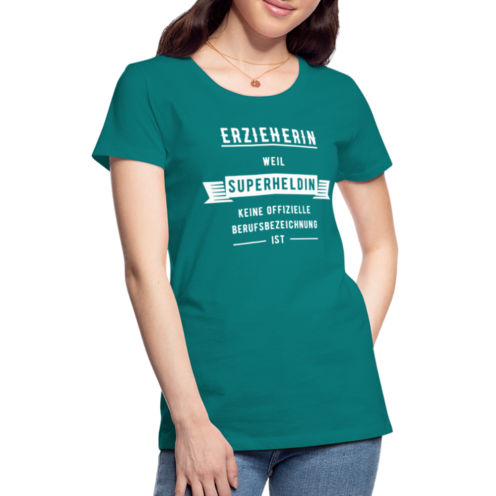 Frauen Premium T-Shirt - Superheldin - Divablau