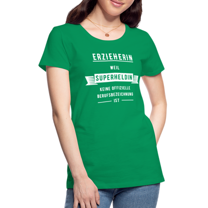 Frauen Premium T-Shirt - Superheldin - Kelly Green