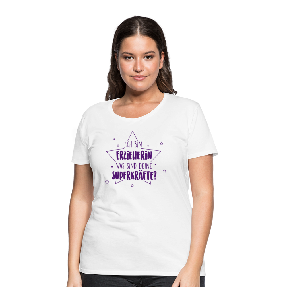 Frauen Premium T-Shirt - Superkräfte - weiß