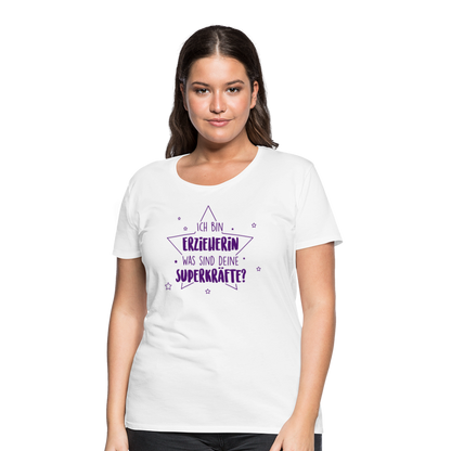 Frauen Premium T-Shirt - Superkräfte - weiß