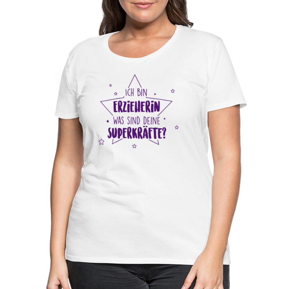 Frauen Premium T-Shirt - Superkräfte - weiß