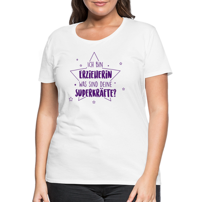 Frauen Premium T-Shirt - Superkräfte - weiß