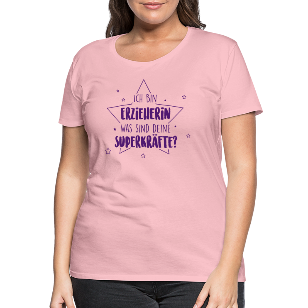 Frauen Premium T-Shirt - Superkräfte - Hellrosa